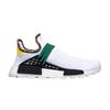 Мужские кроссовки NMD Hu Pharrell Inspiration Pack Белый Обувь Белый/Ярко-зеленый/Ярко-желтый