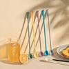 Reusable Silicone Spatula Long hand Coffee Spoon Stirring Spoon  Kitchen & Bar