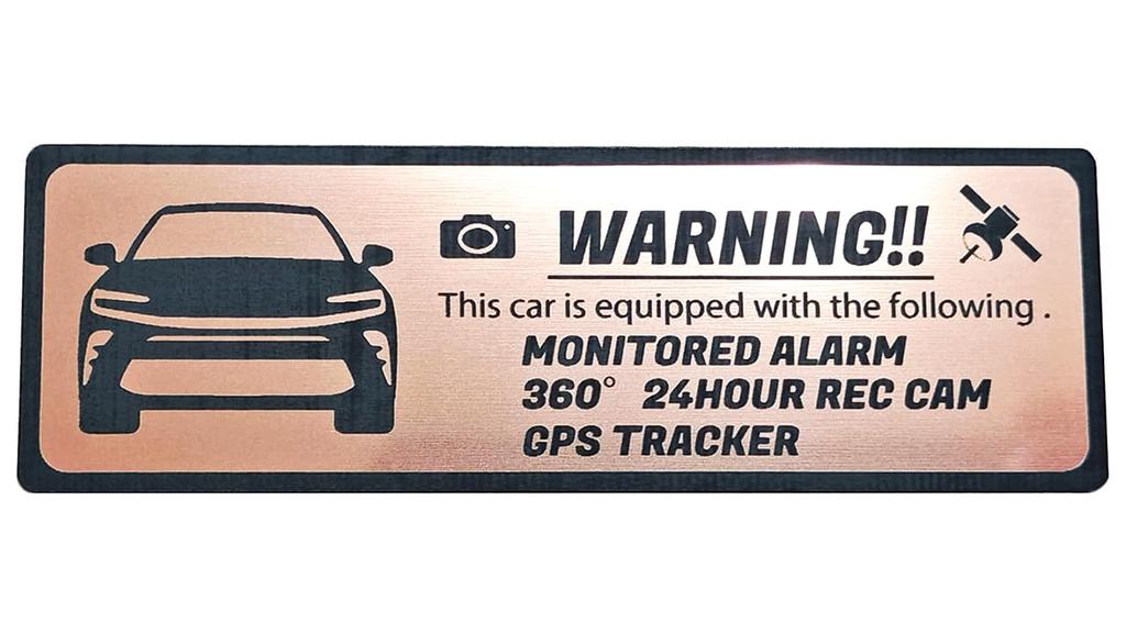 [Honami Works] CROWN SPORT Серия S30 Серия 36 Эмблема безопасности Круглосуточное наблюдение Видеорегистратор GPS-трекер Наклейка (Розовое золото)