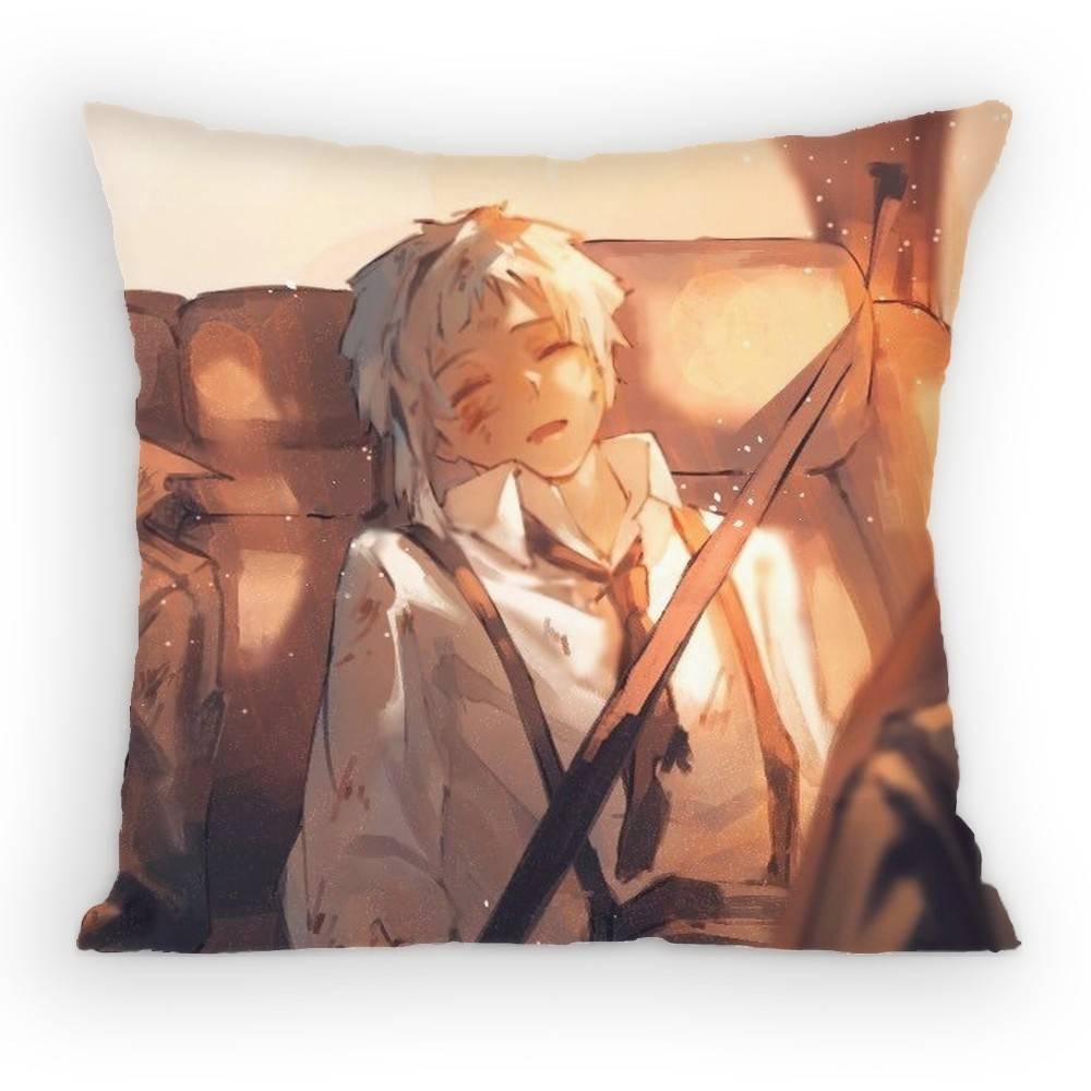 Bungo Stray Dogs Накадзима Ацуси Наволочка Диван Гостиная Спальня Изголовье Спинка Подушка Квадратная Подушка Время для Сна