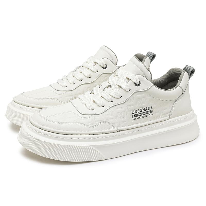 Summer New Little White Shoes Men's Casual Shoes Platform Trend Versatile Comfortable Sports Trendy Shoes Men's Board Shoes