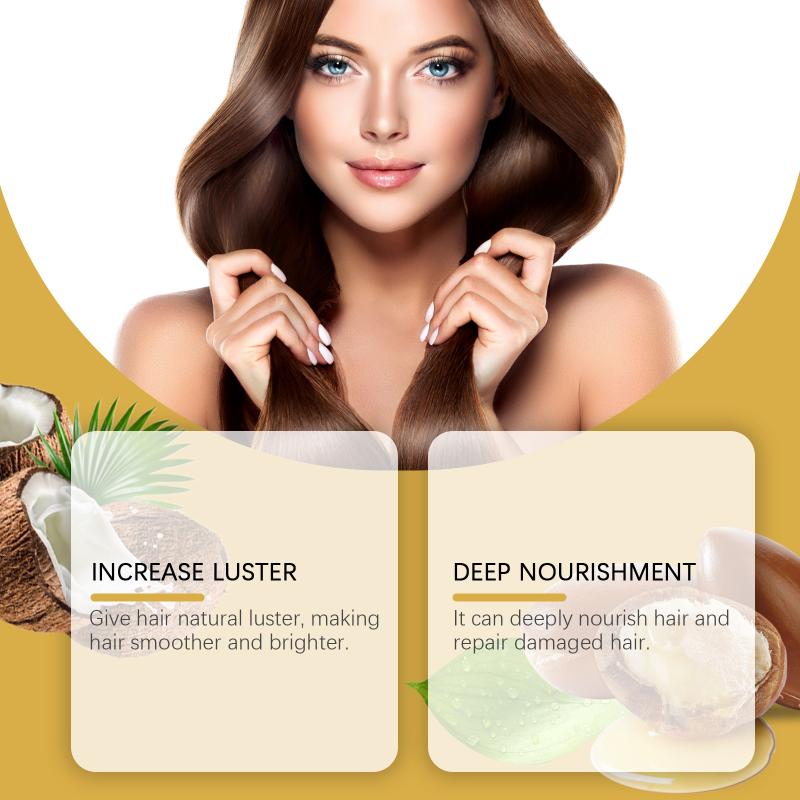 Moroccan Hair Oil Capsules Deep Moisturizer Frizz Smoothing Hair Serum Intensive Repair for Home or Travel