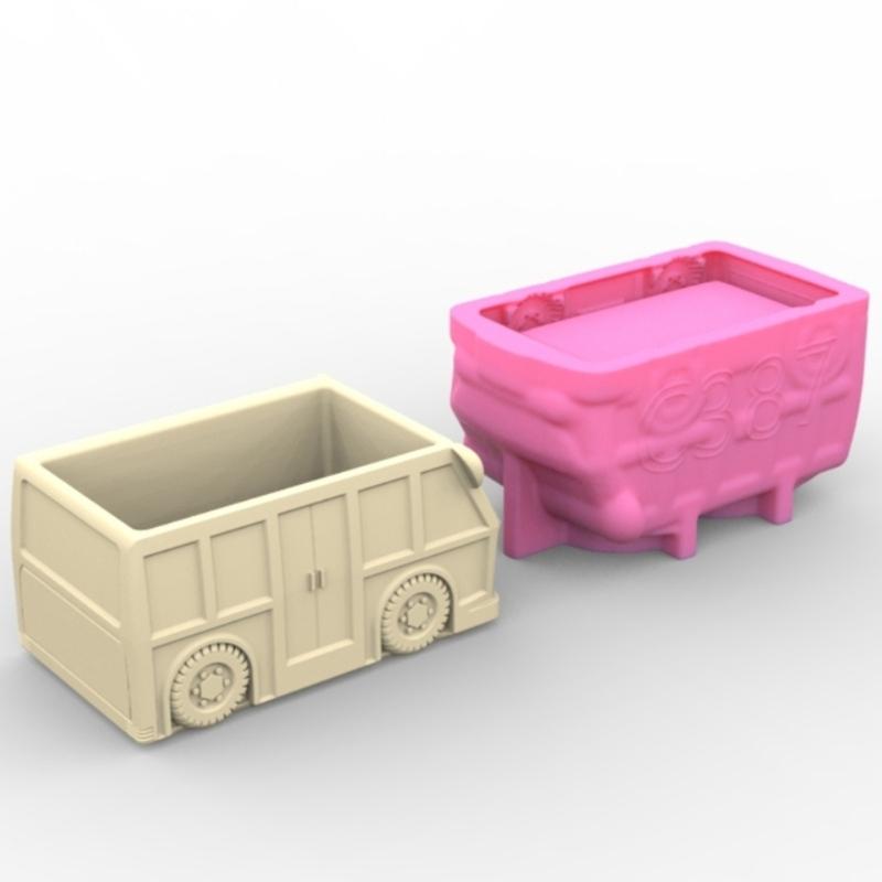 Автомобильная гипсовая силиконовая форма DIY суккуленты бетонный цветочный горшок ваза гипсовая цементная форма глиняная форма подсвечник форма