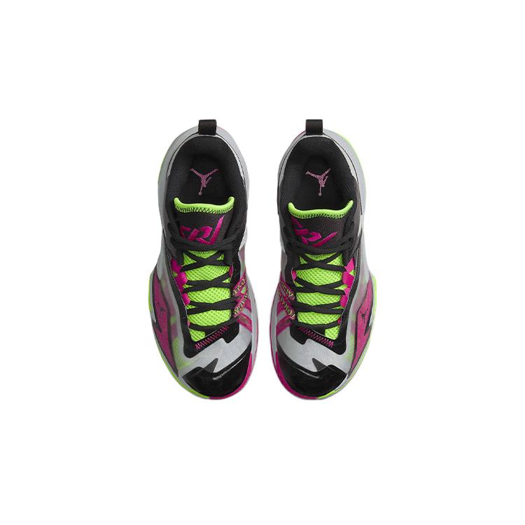 Новые минималистичные баскетбольные кроссовки с низким верхом Jordan One Take 3 Russell Westbrook 3, зеленые, красные, черные, для подростков DC7702-002