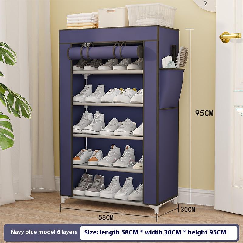 Multilayer Nonwoven Shoes Storage Cabinet Dust-proof Shoe Rack Storage Rack Space-saving Dustproof Shelf For Home Corridor