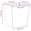 VidaXL Planter 40x40x40 Cm Stainless Steel, Outdoor Planter, Flower Box, Garden Box 851062