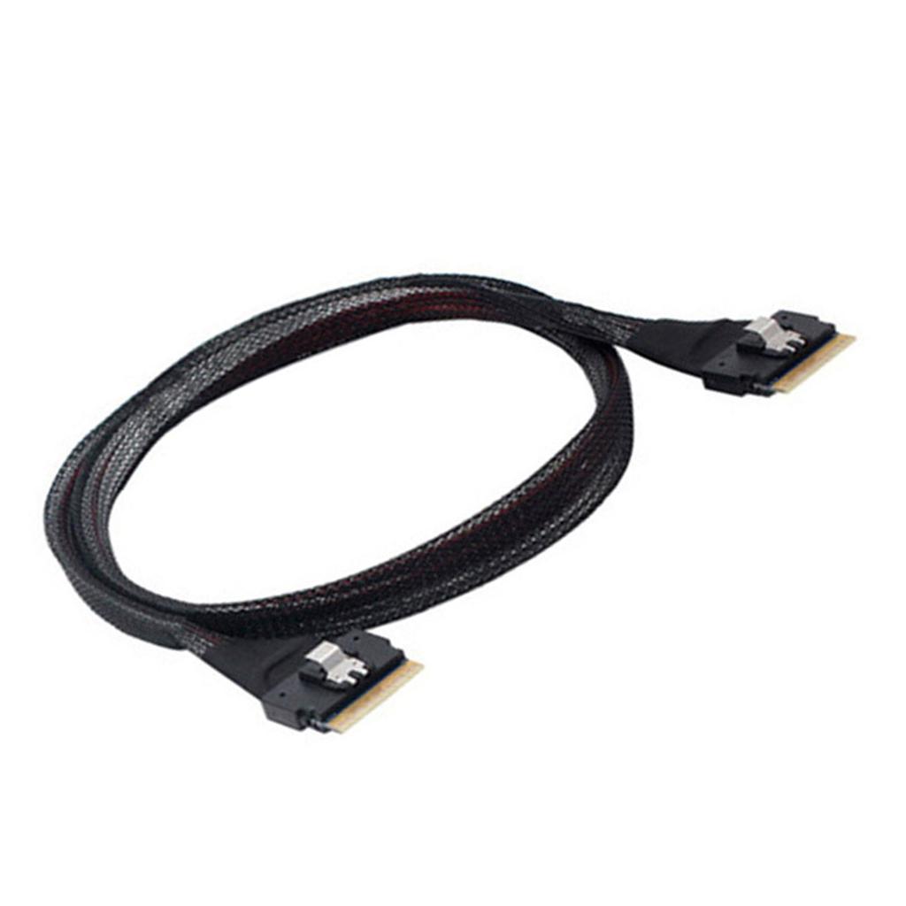 SFF-8654 SAS4.0 74-контактный штекер - SFF-8654 SAS4.0 74-контактный штекер удлинительный кабель хост-целевой кабель для хранения данных сервера