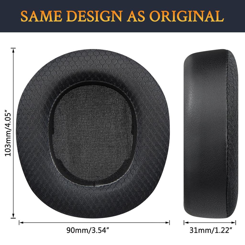 SOULWIT Амбушюры Подушки для ушей для Steelseries Arctis Nova Pro Wireless Совместимые Сменные Подушки Шумоизоляционные Поролоновые Сменные Амбушюры Прочные