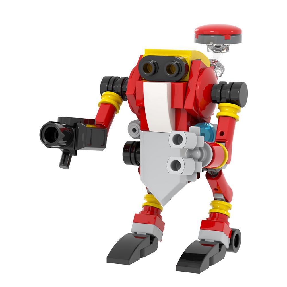 MOC Hedgehog Mech Bricks Car Game Anime Airship Dr Eggmaned Robot Compatible Figure Building Blocks Toys For Children Adult Gift