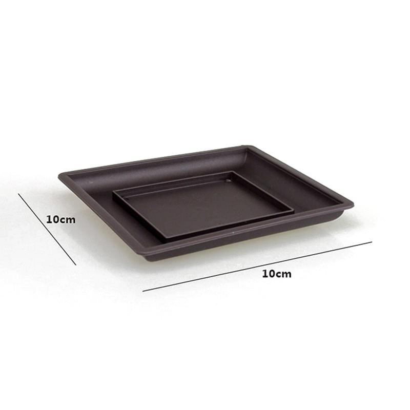 1 шт. пластиковый цветочный горшок балкон квадратный цветочный горшок цветочный бонсай чаша детский горшок цветочный горшок имитация прямоугольника детская раковина