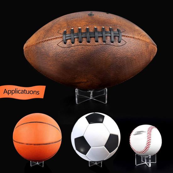 1/4Pcs Acrylic Ball Display Stand High Stability Strong Load-bearing Transparent Football Basketball Ball Display Holder Storage Rack