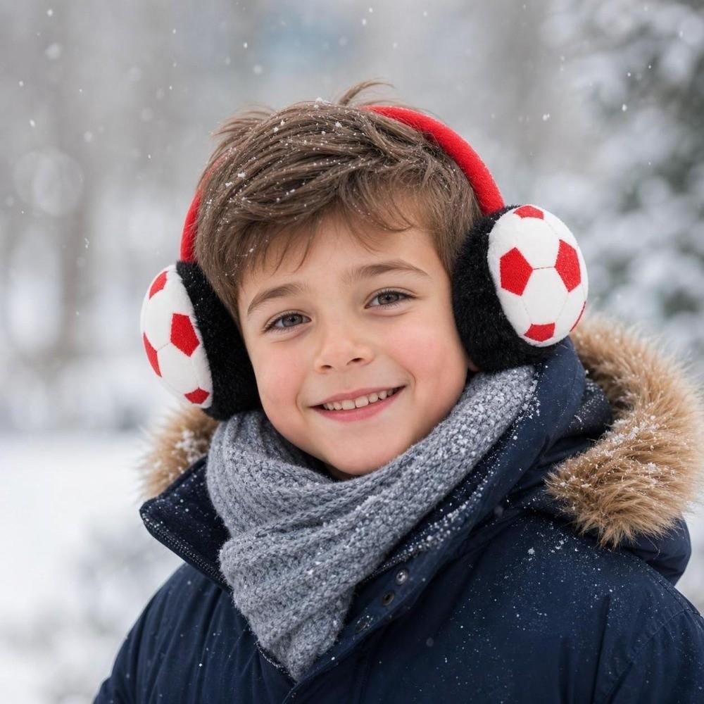 Keep Warm Football Kids Earmuffs Thickened Ear Protection Earmuff Winter Ear Warmer Winter Outdoor