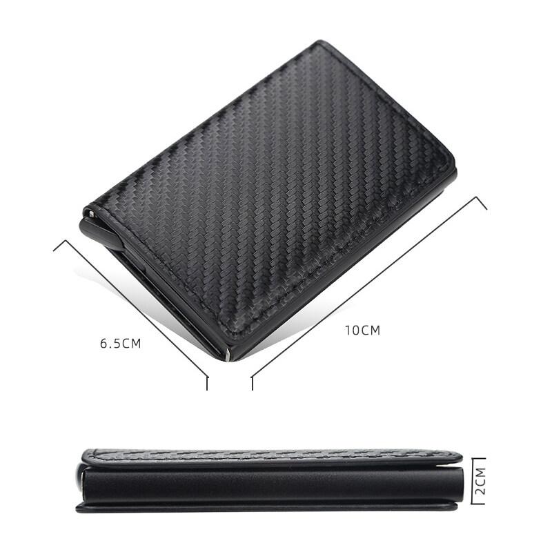 Новый кошелек Rfid из искусственной кожи, металла и алюминия, держатели банковских карт, кредитные карты, держатели карт, удостоверения личности, чехлы для карт