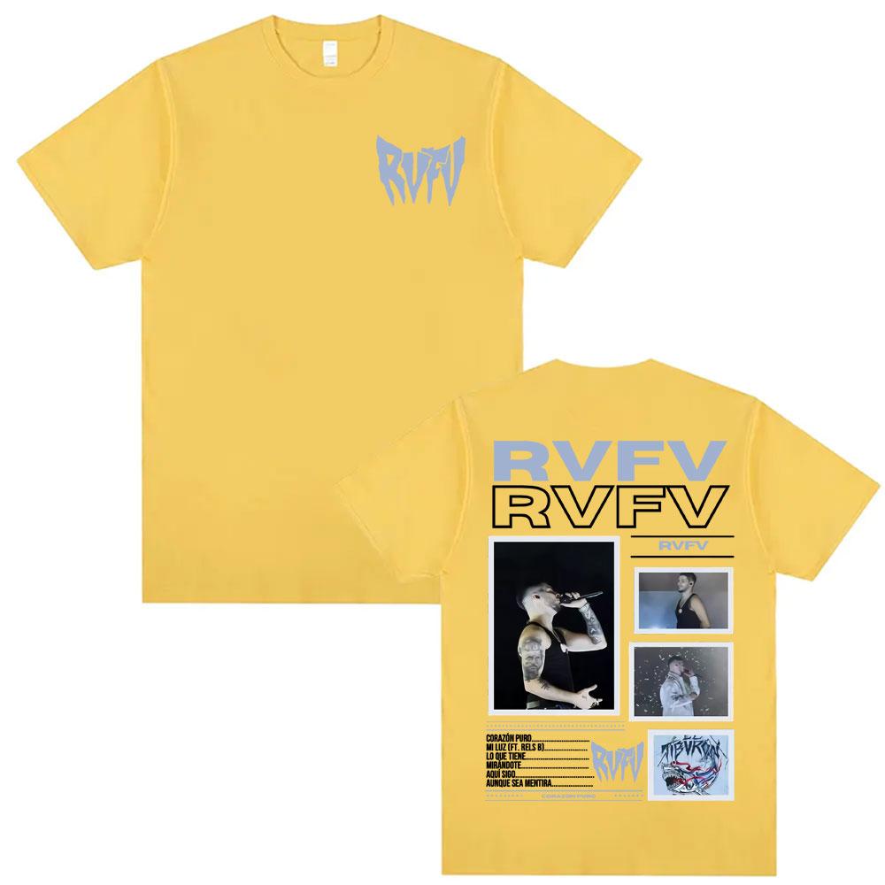 RVFV Eltiburon Tour 2025 Merch Rap T-shirt, Vintage Harajuku Men's and Women's 2025 Summer Pure Cotton 100% Printed T-shirt