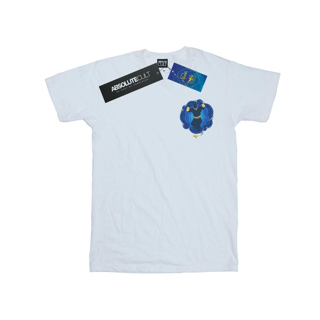 Disney Womens/Ladies Aladdin Movie Genie Breast Print Cotton Boyfriend T-Shirt