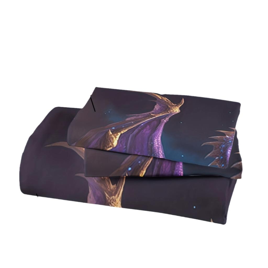 Dream Feilong Digital Printing Three-Piece 3D Duvet Set Kit Direct Sales