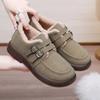 Winter Plush Women Cotton Boots Plus Velvet Non-slip Casual Doudou Shoes Plush Comfort Walking Warm Mother Shoes