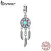 Bamoer 925 Sterling Silver Bohemian Dream Catcher Pendant Charm Fit Bracelet & Necklaces