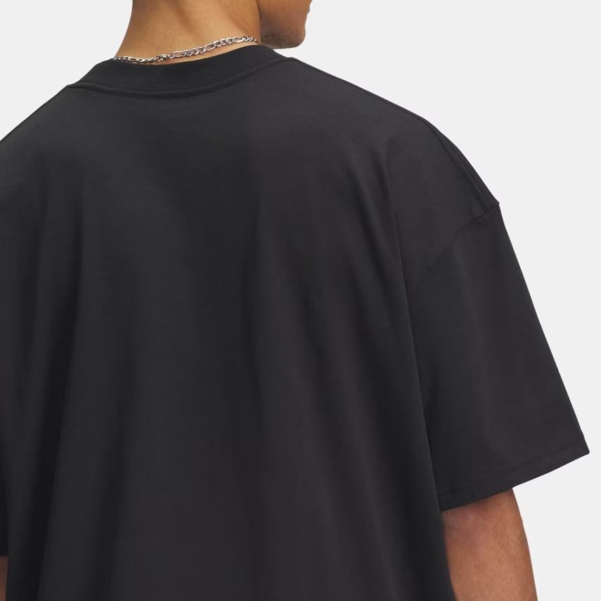 Under Armour Тканая серия Этикетка Тяжелая Мода Универсальная Трендовая Простая Футболка с коротким рукавом Мужские топы 6005668-001