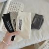 Женские носки с вышитыми буквами в корейском стиле, однотонные, черные, белые, серые, повседневные, уличные, для скейтбординга, спорта, носки
