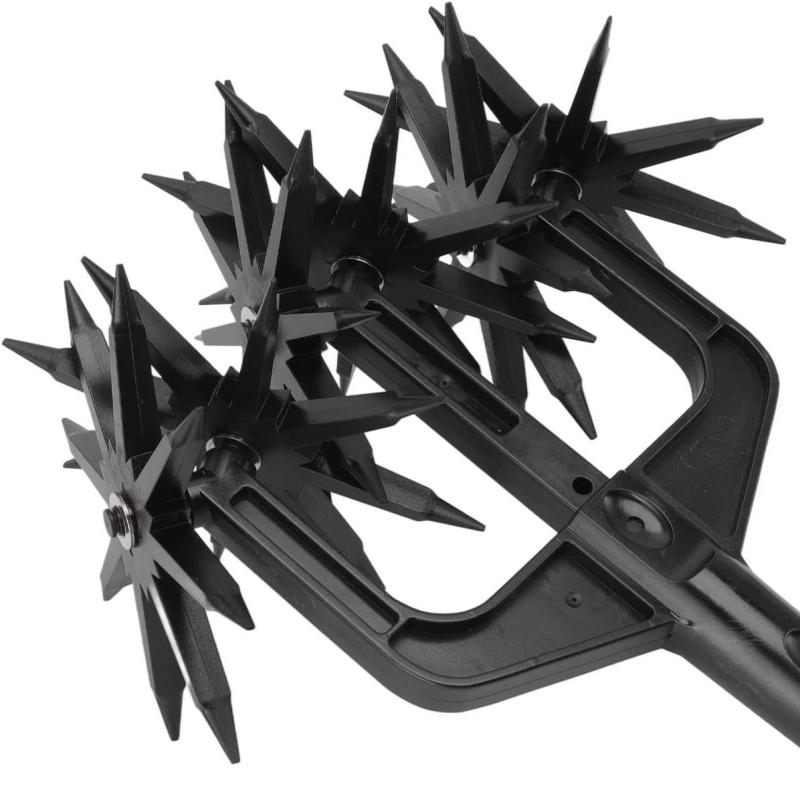 Садовый ротационный культиватор 2 в 1, рыхлитель газона, аэратор почвы, садовый инструмент для прополки, копания, переворачивания травы, аэратор для рыхления почвы