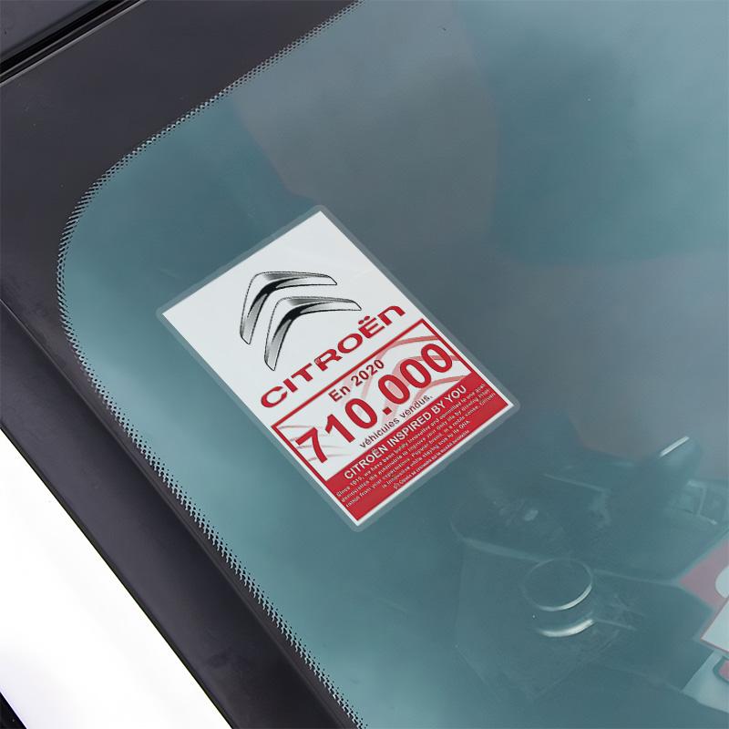 Car Front Windshield Static Sticker Waterproof Static Decal For Citroen C2 C3 C4 C5 DS3 DS4 DS5 DS7 Xsara Berlingo Saxo Picasso