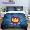 West Ham United FC Pattern Bedding Quilt Set  Home Decoration  Gift (1 * duvet cover + 2 * pillowcase  without core)