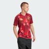 adidas SS25 Футбольная майка мужская Преппи Красная JF2605