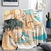 1PC The Summer Hikaru Died Print Flannel Blanket, High quality All Seasons, Home Decor, Warmth and Comfort, Perfect for Christmas Gifts