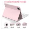 IPad A16 10,9-дюймовый розовый чехол-клавиатура Bluetooth с подсветкой