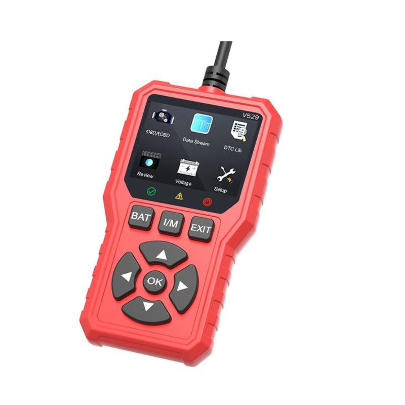 2.8Inch Screen Advanced Car Diagnostic Tool With 35000+ Code Library And Silicone Button Code Search For Quick Diagnosis