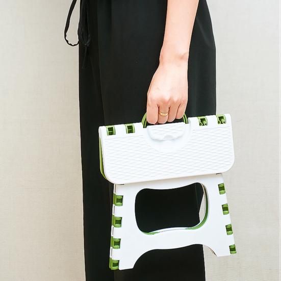 Plastic Folding Stool with Handle Portable Lightweight Heavy Duty Outdoor Camping Hunting