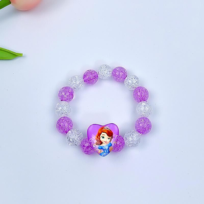 Мультяшный кулон-русалка, браслет из бусин для девочек