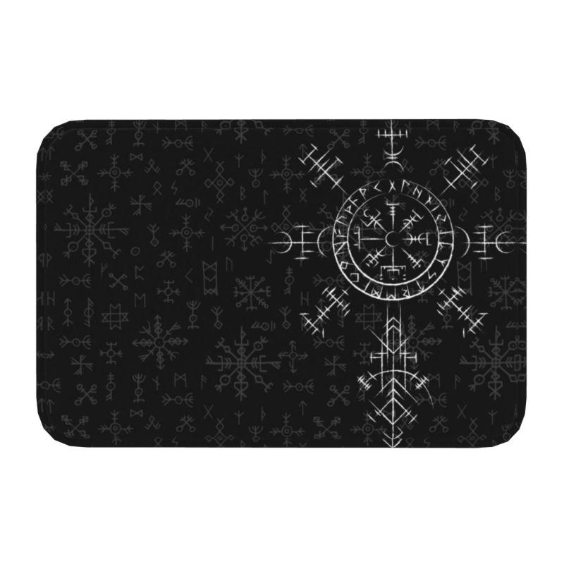 Viking Odin Valknut Runes Front Door Floor Entrance Mats Norse Vikings Valhalla Kitchen Bathroom Doormat Garage Carpet Rug