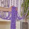 Solid Color Beaded String Curtain 100x200cm Window Wall Panel New Room Divider Tassel  Wedding