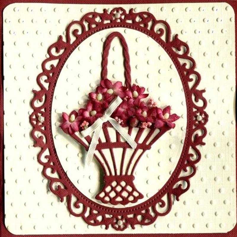 Металлические штампы, нож, форма для цветов, корзина для цветов, сделай сам, скрапбукинг, бумага, ремесло, тиснение, форма для ножа