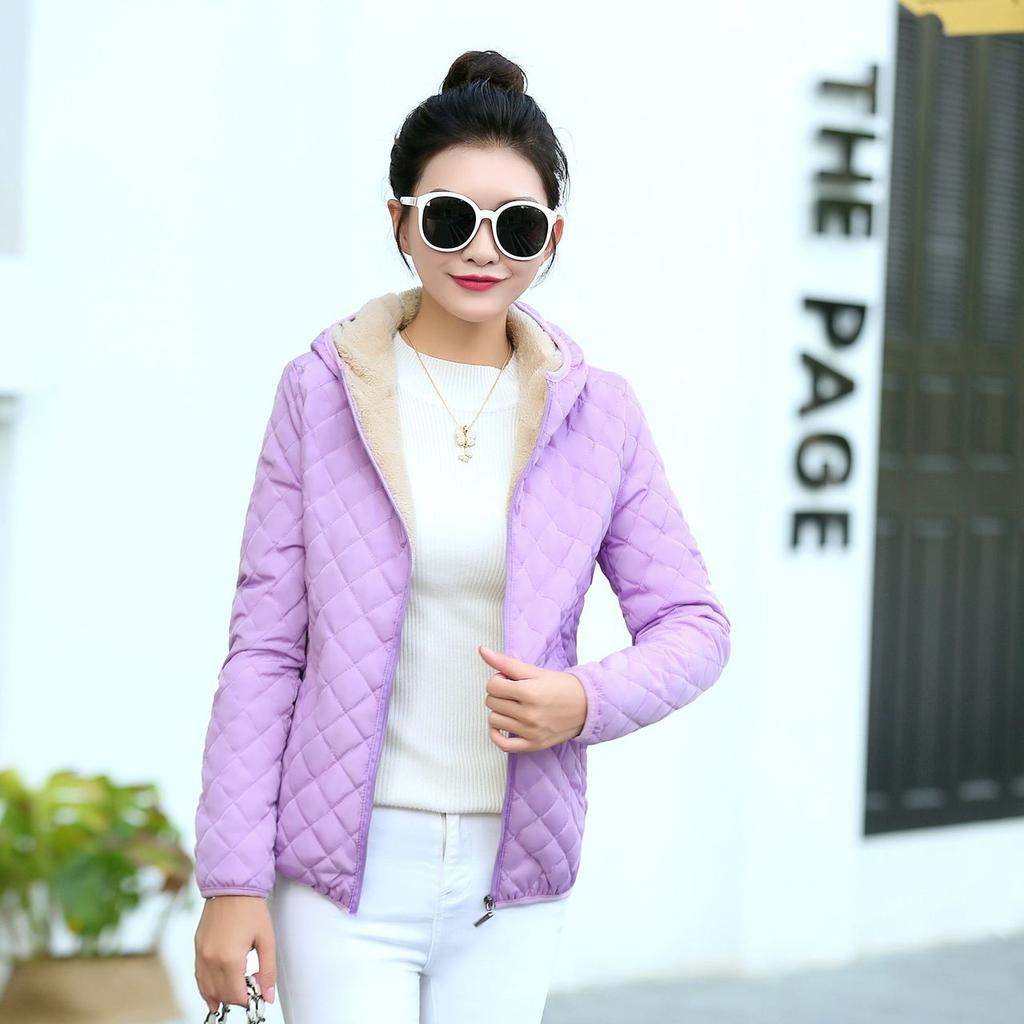 Women Down Parkas Down Jackets Female Cotton-Padded Winter Coat Hoody Outwear Coats