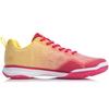 Li Ning Нескользящие, Износостойкие, Дышащие, Легкие Низкие Бадминтонные Кроссовки Унисекс Розово-Красные AYTP019-2