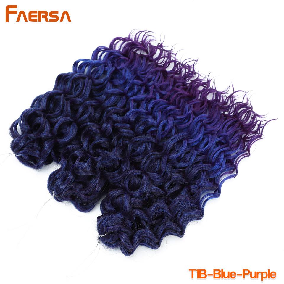 Волосы Ocean Wave Crochet Deep Wave Hawaii Curl Crochet Braids Синтетические косички Наращивание волос Ombre Blonde 18 дюймов Африканские кудри