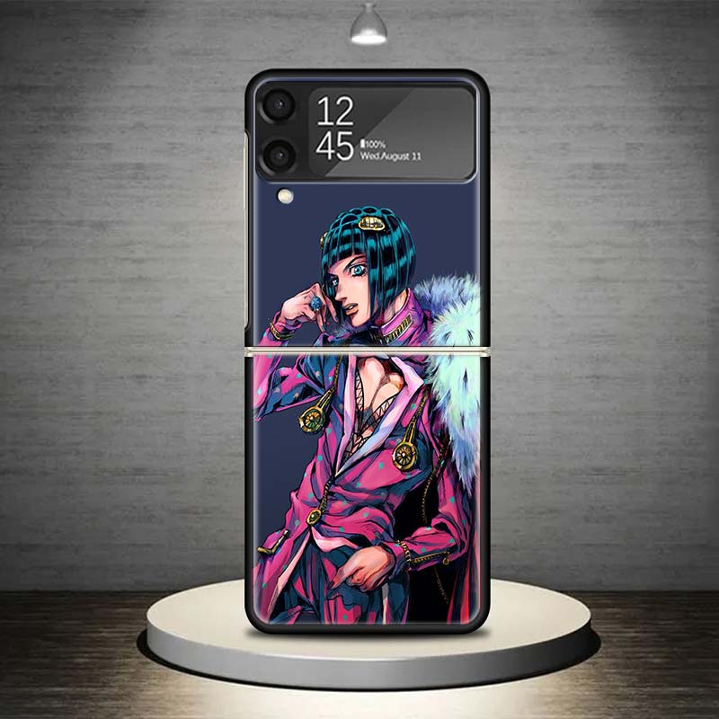 Чехол для телефона JoJo Adventure Бруно Буччеллати для Samsung Galaxy Z Flip 7 6 5 4 3 5G Ударопрочный чехол Z Flip7 Flip6 ZFlip5 Flip3 Fl