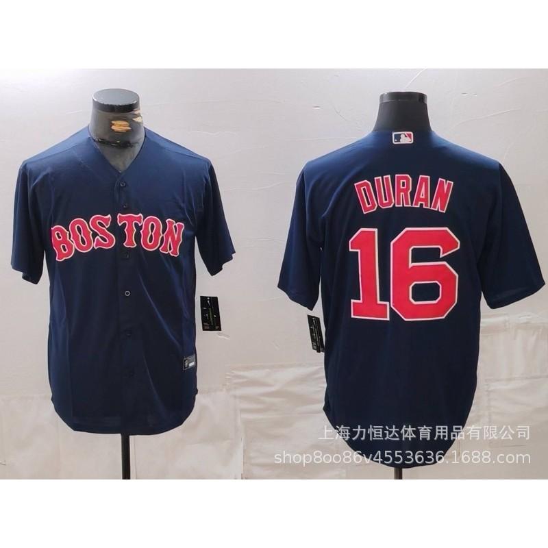 Mens Boston Red Sox MLB Baseball Jersey Short Sleeve Embroidered 11 16 34 Team Sports Top