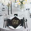 100pcs 3-Ply Mr Mrs Wedding Napkins Bronzing Printed Disposable Napkins  for Wedding Anniversary