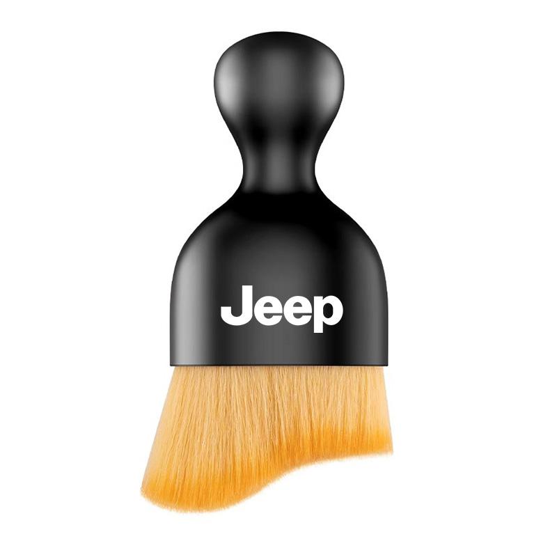 AIY5 2-In-1 Car Interior Cleaning Brush Air Vent Dust Removal Tools For Jeep Grand Cherokee Wrangler JK Gladiator Compass Renegade