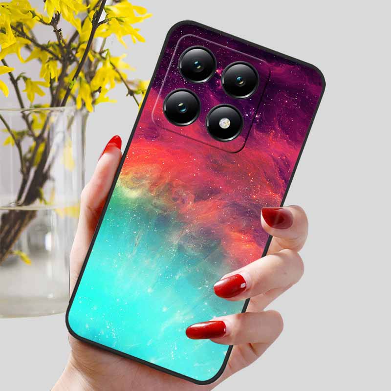 Для Xiaomi 14T / 14T Pro Чехол Модный Черный ТПУ Мраморный Расписной Чехол для Xiaomi 14T Pro Ударопрочный Корпус Capa Силиконовый Мешок 6.67''