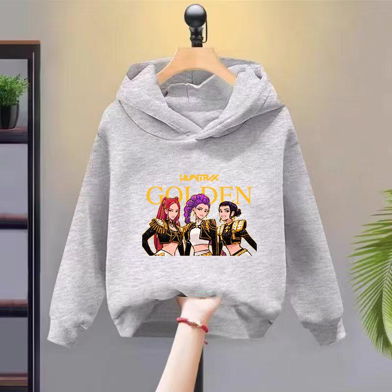Худи Толстовки Девочки Стильная Толстовка с Мультяшным Принтом Повседневная Удобная Худи Свободного Кроя