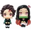 Anime Movie Demon Slayer Blade Stove Door Charcoal Jiro Stove Door You Bean Q Edition Handmade PVC Model Anime Peripheral Gifts