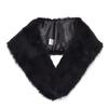 Ceremony Black Fake Fur Japanese Fox Style [KIMONOMACHI] Coming-of-age Shawl, Long-sleeved Kimono, Fur, Mix, Fur, Shawl, Eco-fur, Kimono, Clothing,