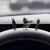 Древнекитайский Воин Мечник Статуэтка Украшение для Машины Миниатюрная Смоляная Панель Приборов Настольный Дисплей Декоративная Фигурка