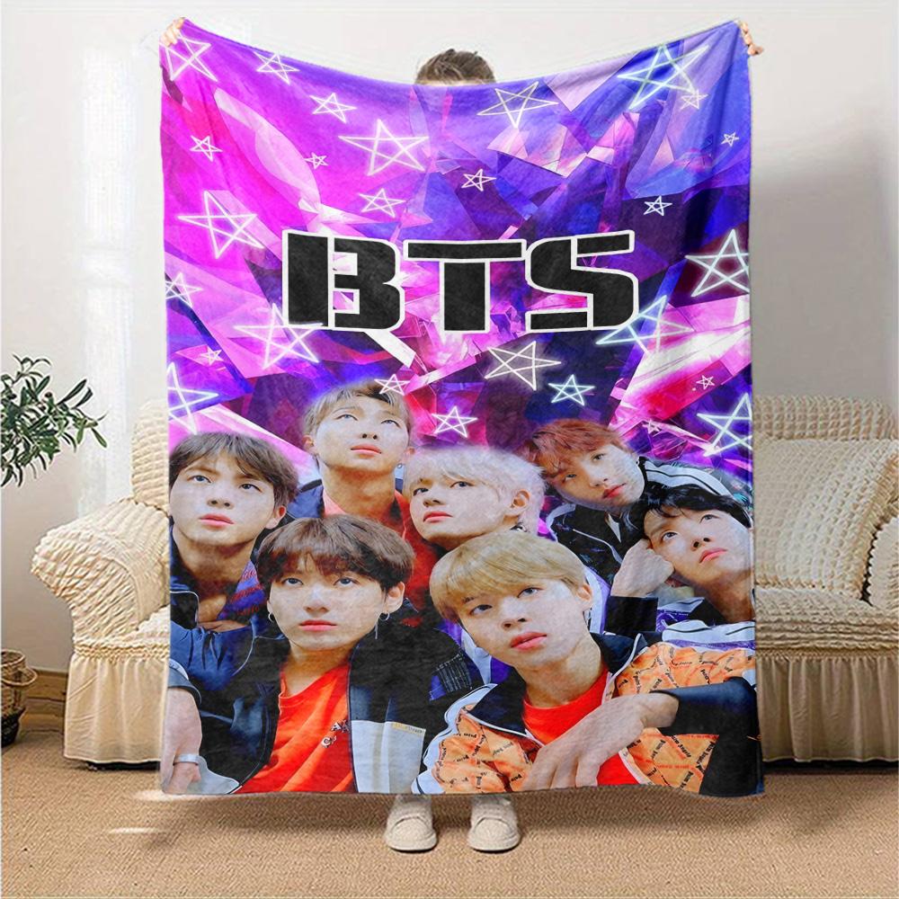 Bts Performance Art Gift Blanket Warmthful Decor Throw For Sofa Couch Office Bed Picnics for All Occasions Stylish Decor Ideal Picnic Accessory Y24