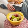 Rotating Design Fruit Vegetable Washer Double Layer Fruit Washer Bowl Strainer Basket  Kitchen Use